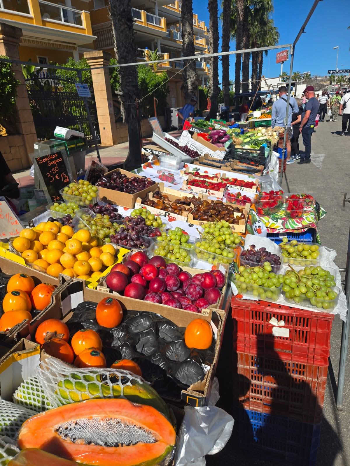 Marché de Cabo Roig lors d'un séjour découverte